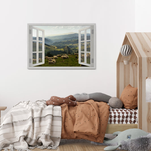 WILD PASTURES VIEW Stampa su tela orizzontale