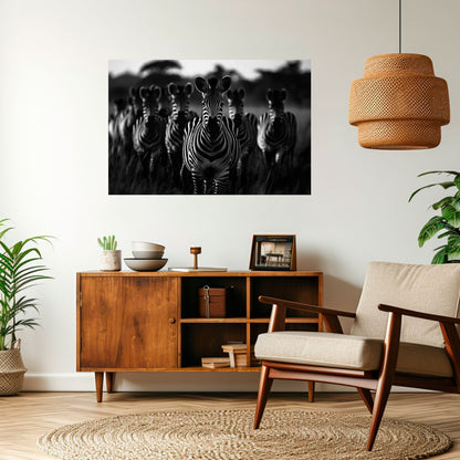 Poster orizzontale staccabile e attaccabile STRIPED SYMPHONY SAGA