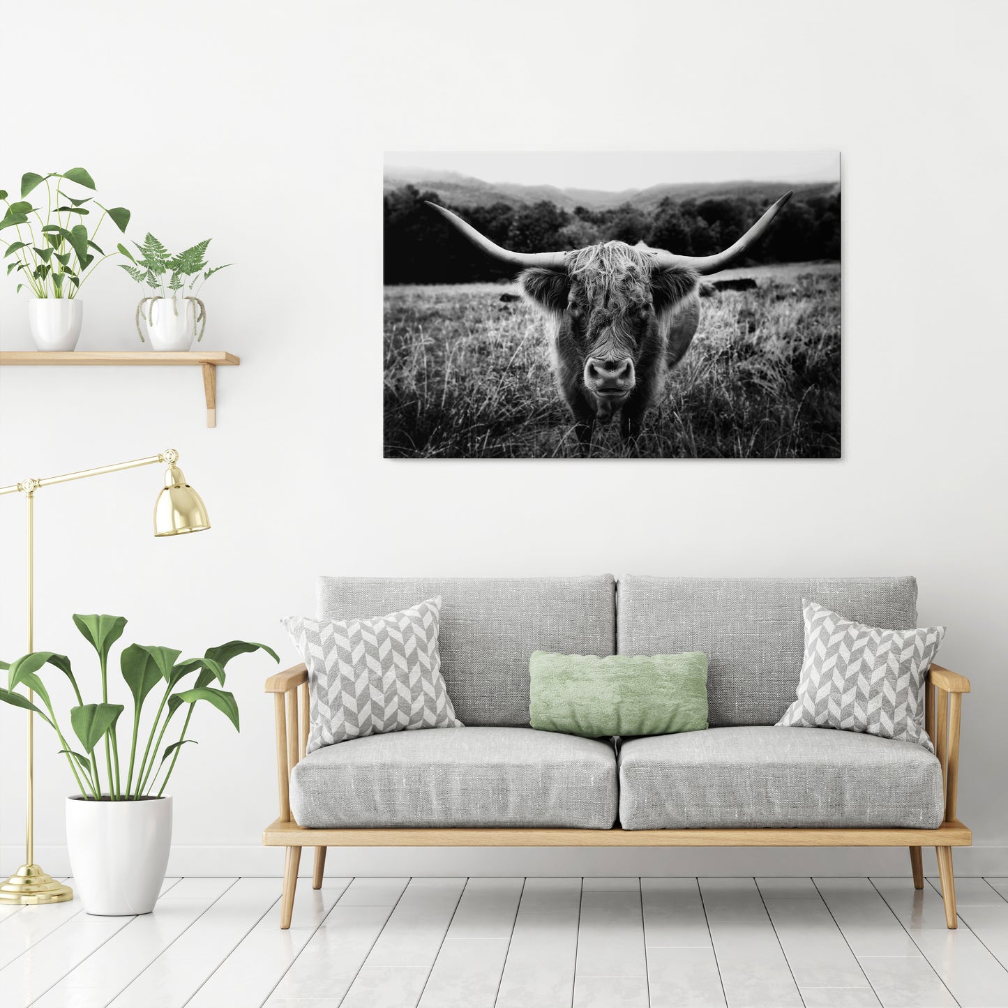 HORNED HERO IN FOCUS Stampa su tela orizzontale