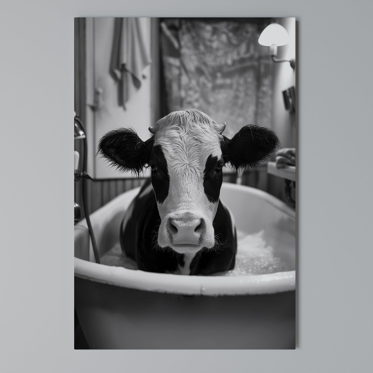 MONOCHROME MOOOD Stampa su Tela Verticale