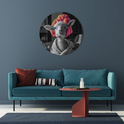 COUTURE CUDDLE Round Wall Art