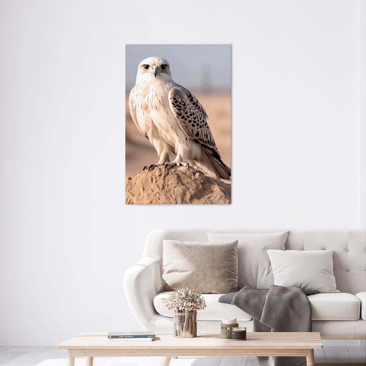 SILENT WINGS OF POWER Vertical Canvas Print