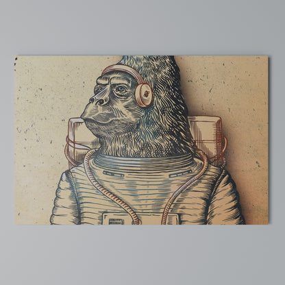 GORILLA GROOVE Stampa su tela orizzontale