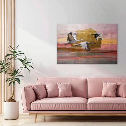 ELEGANT FLIGHT SYMPHONY Stampa su tela orizzontale