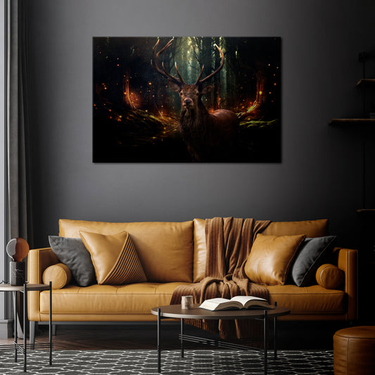 ENCHANTED FOREST GUARDIAN Stampa su tela orizzontale