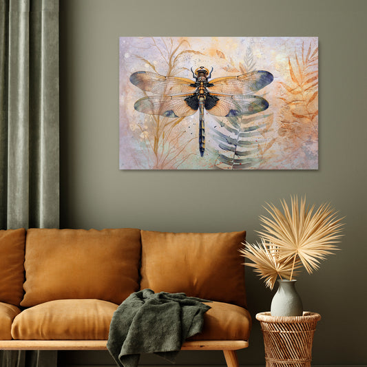 HER HIGHNESS DRAGONFLY Stampa su tela orizzontale