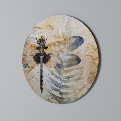 HER HIGHNESS DRAGONFLY Round Wall Art