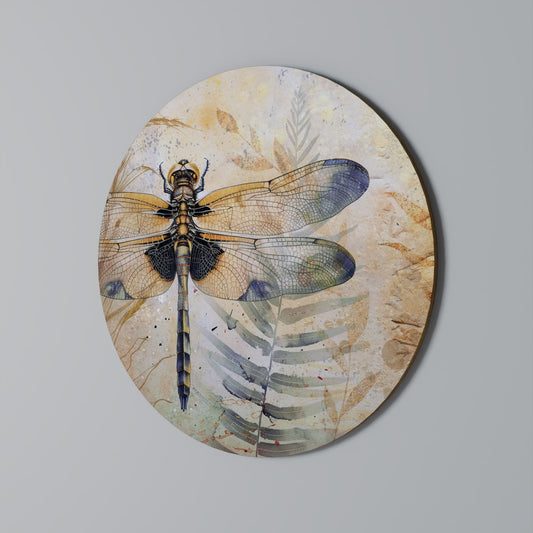 SUA ALTEZZA LIBELLULA - Decorazione murale rotonda