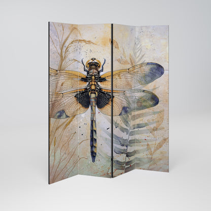 HER HIGHNESS DRAGONFLY - Divisorio decorativo per ambienti a 4 pannelli