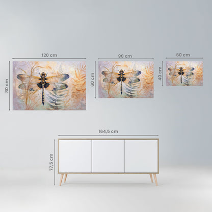SUA ALTEZZA LIBELLULA Poster orizzontale staccabile e attaccabile