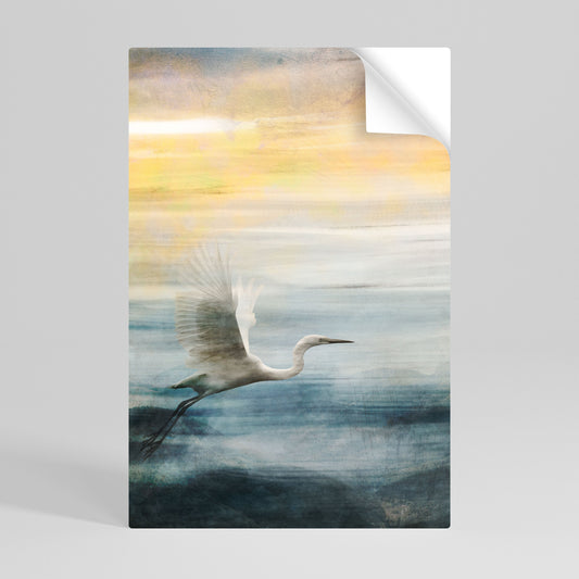 AIRONE IN VOLO Poster verticale staccabile e attaccabile