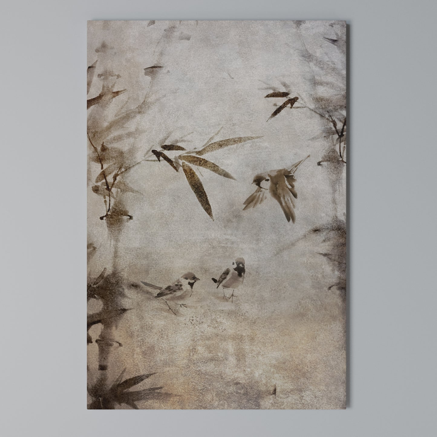 SPARROW BLISS Stampa su Tela Verticale