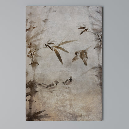 SPARROW BLISS Stampa su Tela Verticale