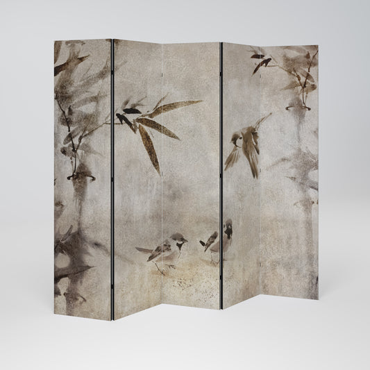 SPARROW BLISS Divisorio decorativo per ambienti a 5 pannelli