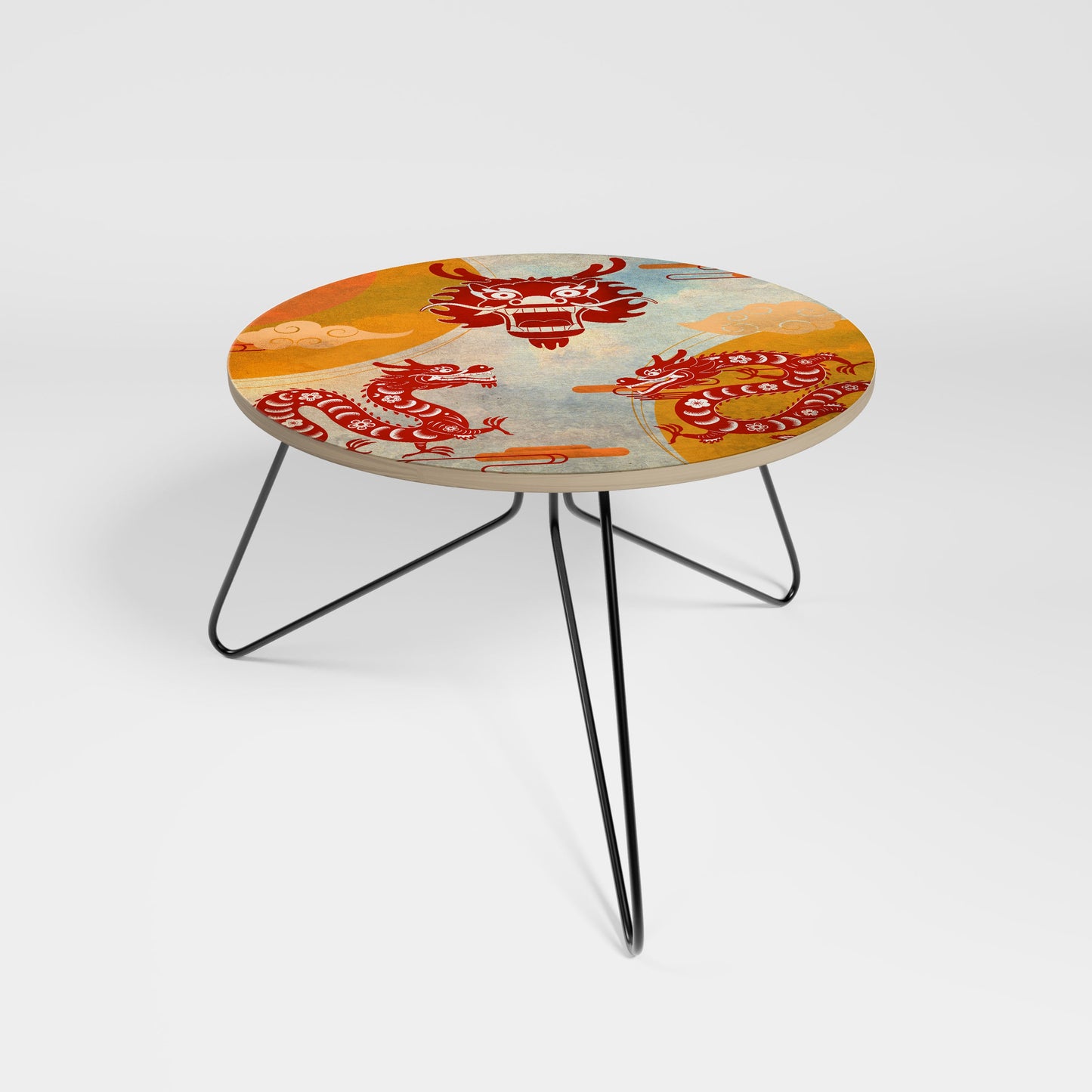 Tavolino da caffè piccolo MYSTICAL DRAGON