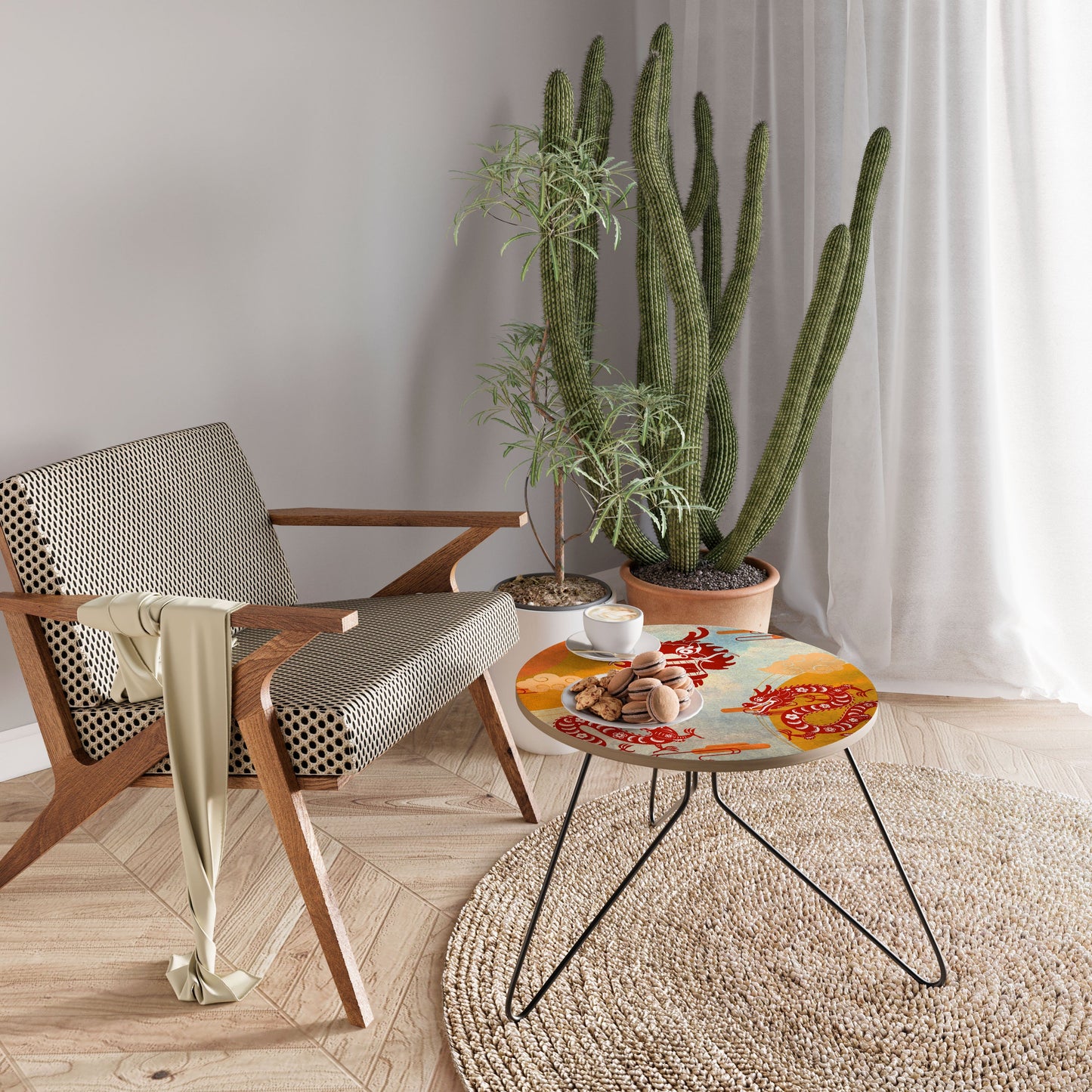 Tavolino da caffè piccolo MYSTICAL DRAGON