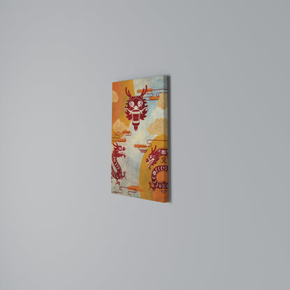 MYSTICAL DRAGON Stampa su Tela Verticale