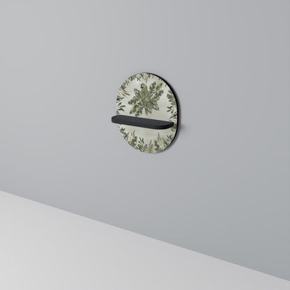 VERDANT ARINI Oval Art Shelf In Black Finish