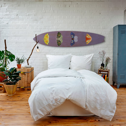MOTH INTO THE FLAME Decorative Plywood Surfboard
