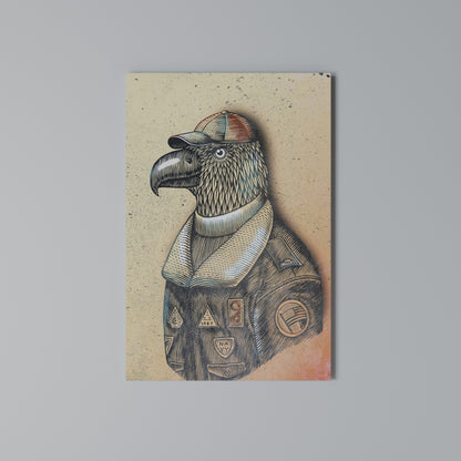 FEATHERED FASHIONISTA Stampa su Tela Verticale