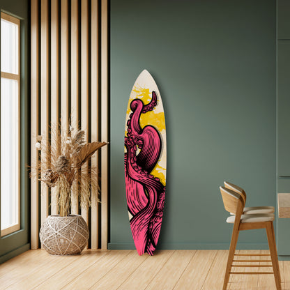 TENTACKLES DANCE Decorative Plywood Surfboard