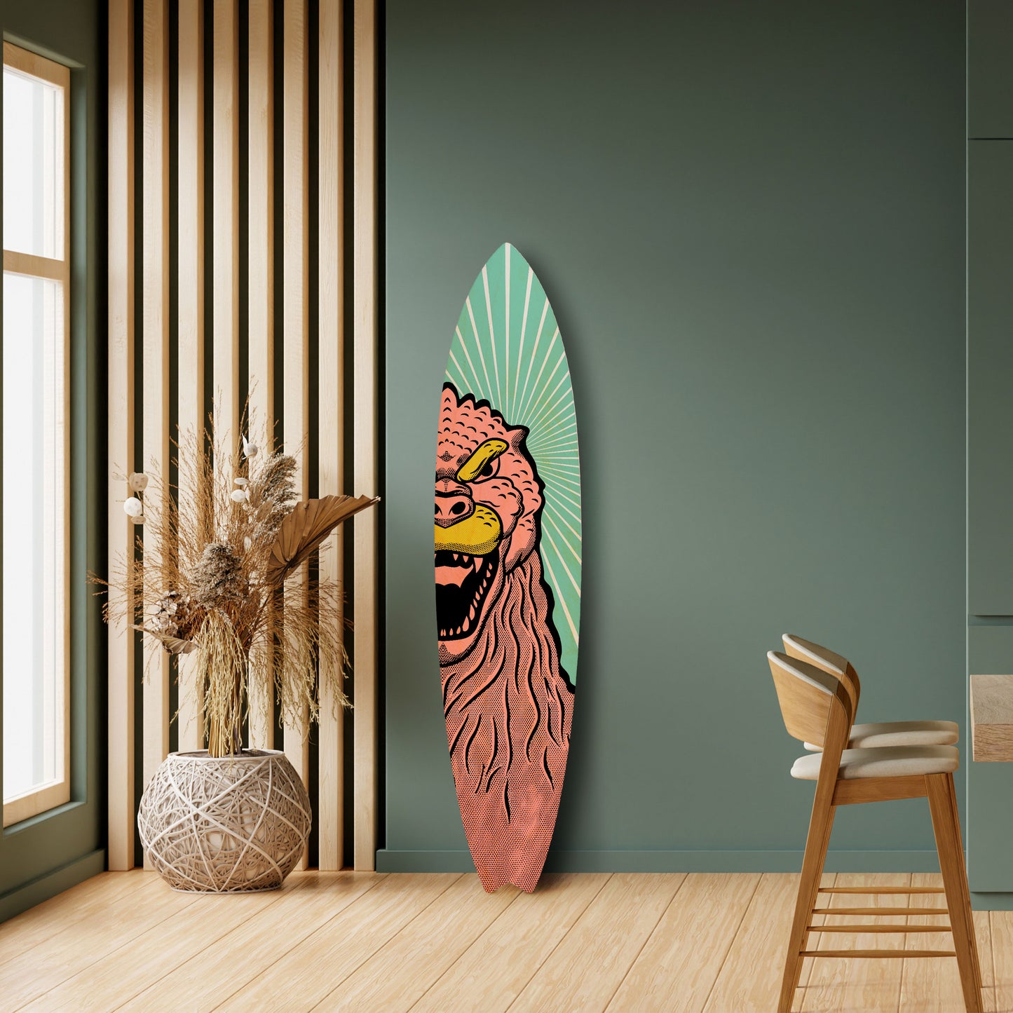 GODZILLA WELCOME Decorative Plywood Surfboard