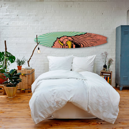 GODZILLA WELCOME Decorative Plywood Surfboard