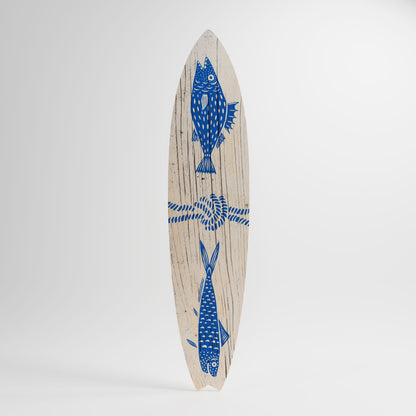 MARINE CREATURES Decorative Plywood Surfboard