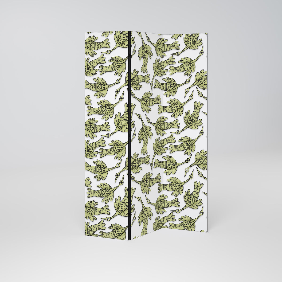 SEEDLING SONGBIRD Paravento Decorativo a 3 Pannelli