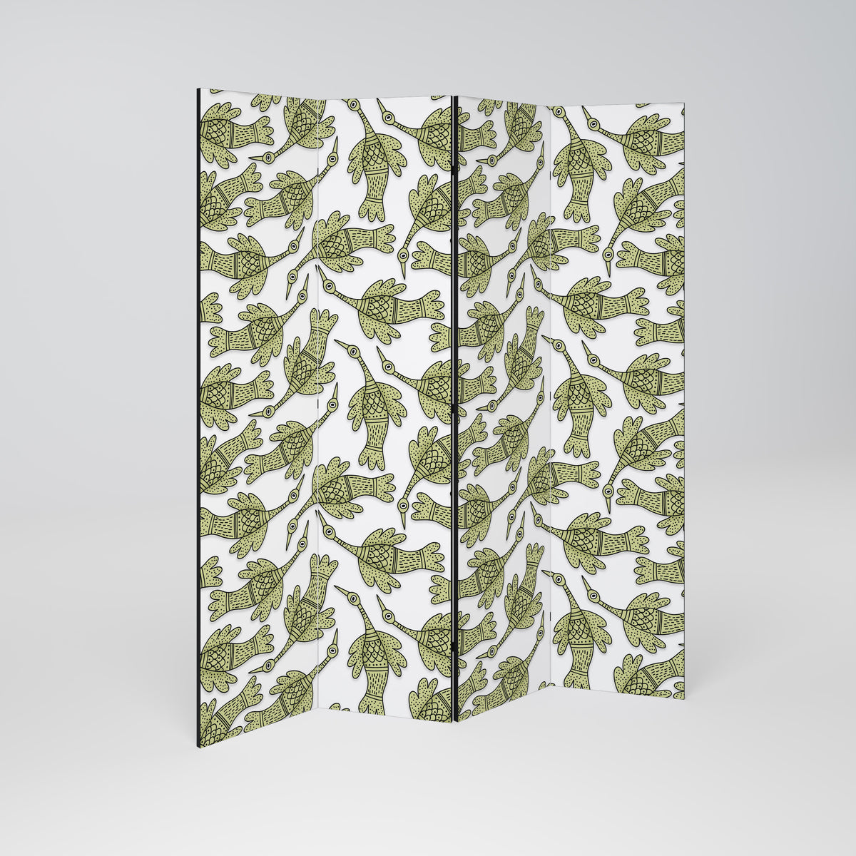 SEEDLING SONGBIRD Paravento Decorativo a 4 Pannelli