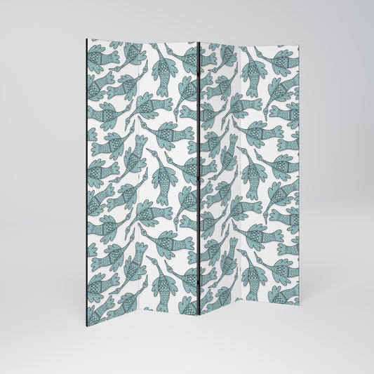 WATERSPOUT SONGIBIRD Decorative 4-Panel Room Divider