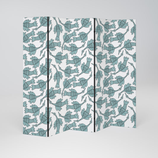 WATERSPOUT SONGIBIRD Decorative 5-Panel Room Divider