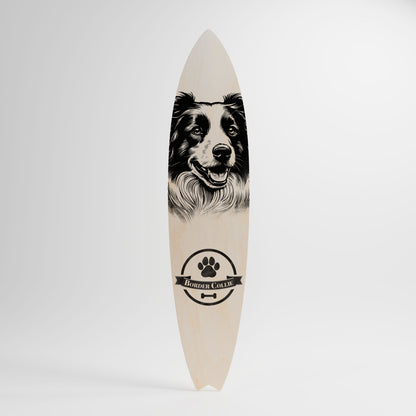 BORDER COLLIE Decorative Plywood Surfboard