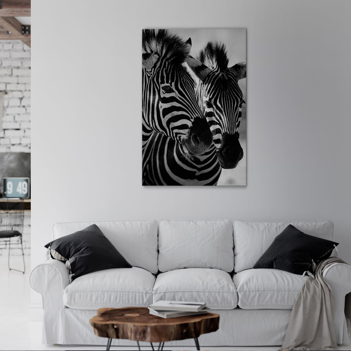 STRIPED SYMPHONY Stampa su tela verticale