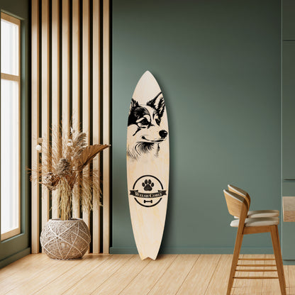 WELSH CORGI PEMBROKE Decorative Plywood Surfboard