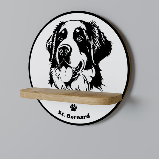 Mensola rotonda SAINT BERNARD in effetto rovere