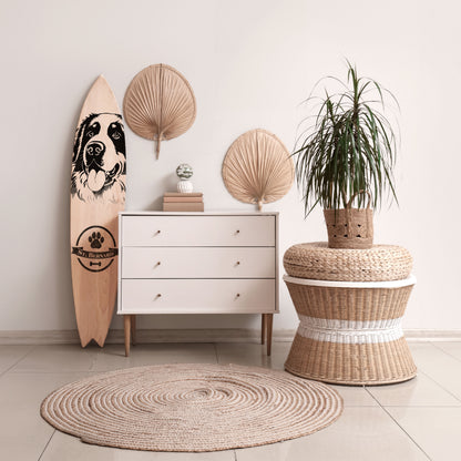 SAINT BERNARD Surfboard Decorative Panel