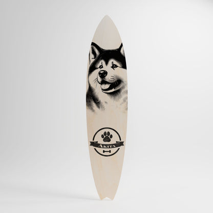 AKITA DOG Decorative Plywood Surfboard