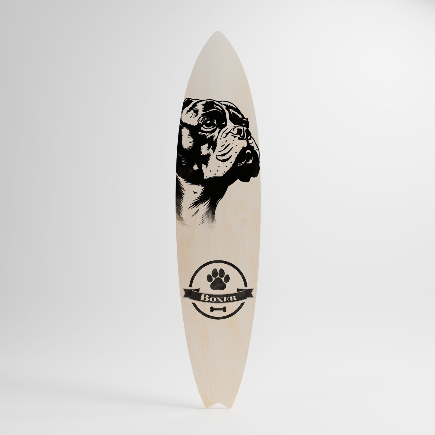 BOXER DOG Decorative Plywood Surfboard