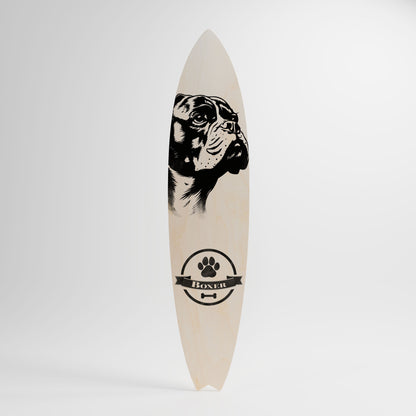 BOXER DOG Decorative Plywood Surfboard