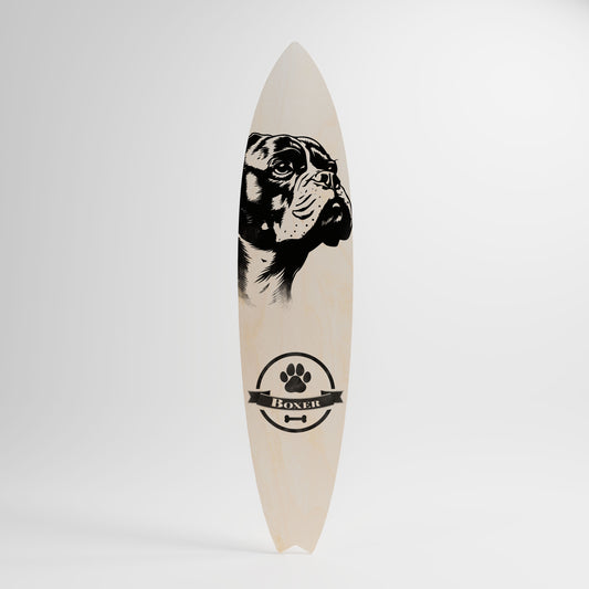 BOXER DOG Decorative Plywood Surfboard