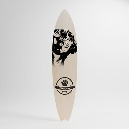 BOXER DOG Surfboard Decorative Panel