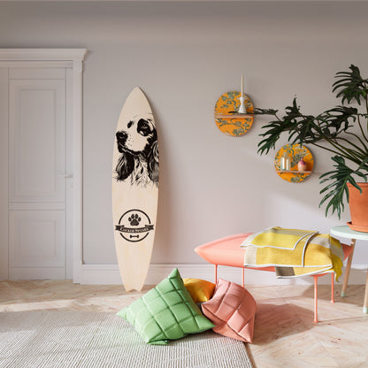 ENGLISH COCKER SPANIEL Decorative Plywood Surfboard