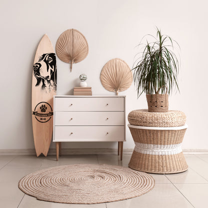 COONHOUND DOG Decorative Plywood Surfboard
