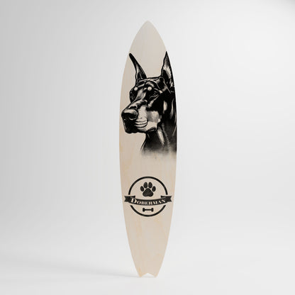 DOBERMAN DOG Decorative Plywood Surfboard