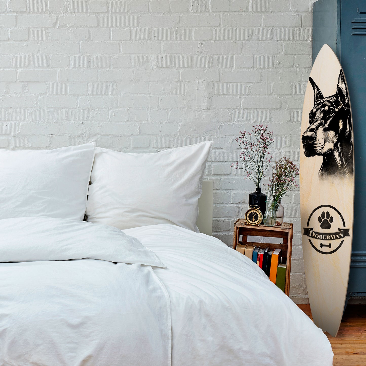 DOBERMAN DOG Decorative Plywood Surfboard