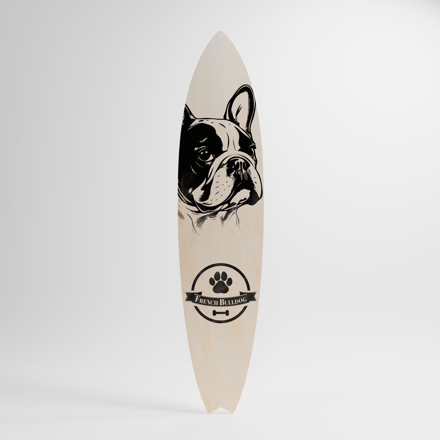 FRENCH BULLDOG Decorative Plywood Surfboard