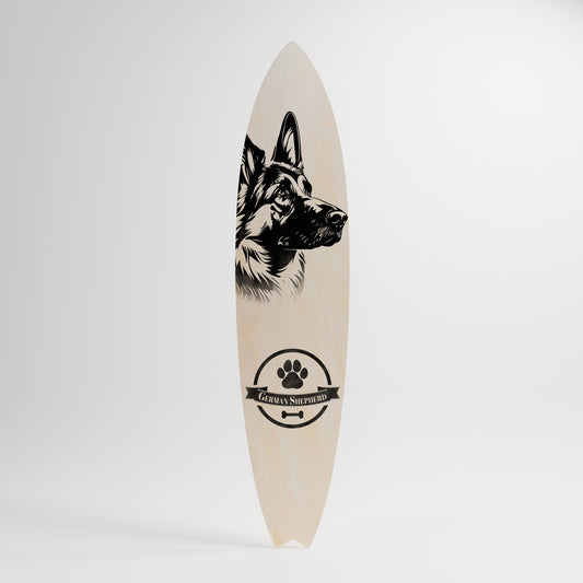GERMAN SHEPARD Decorative Plywood Surfboard