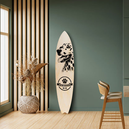 DALMATIAN DOG Decorative Plywood Surfboard