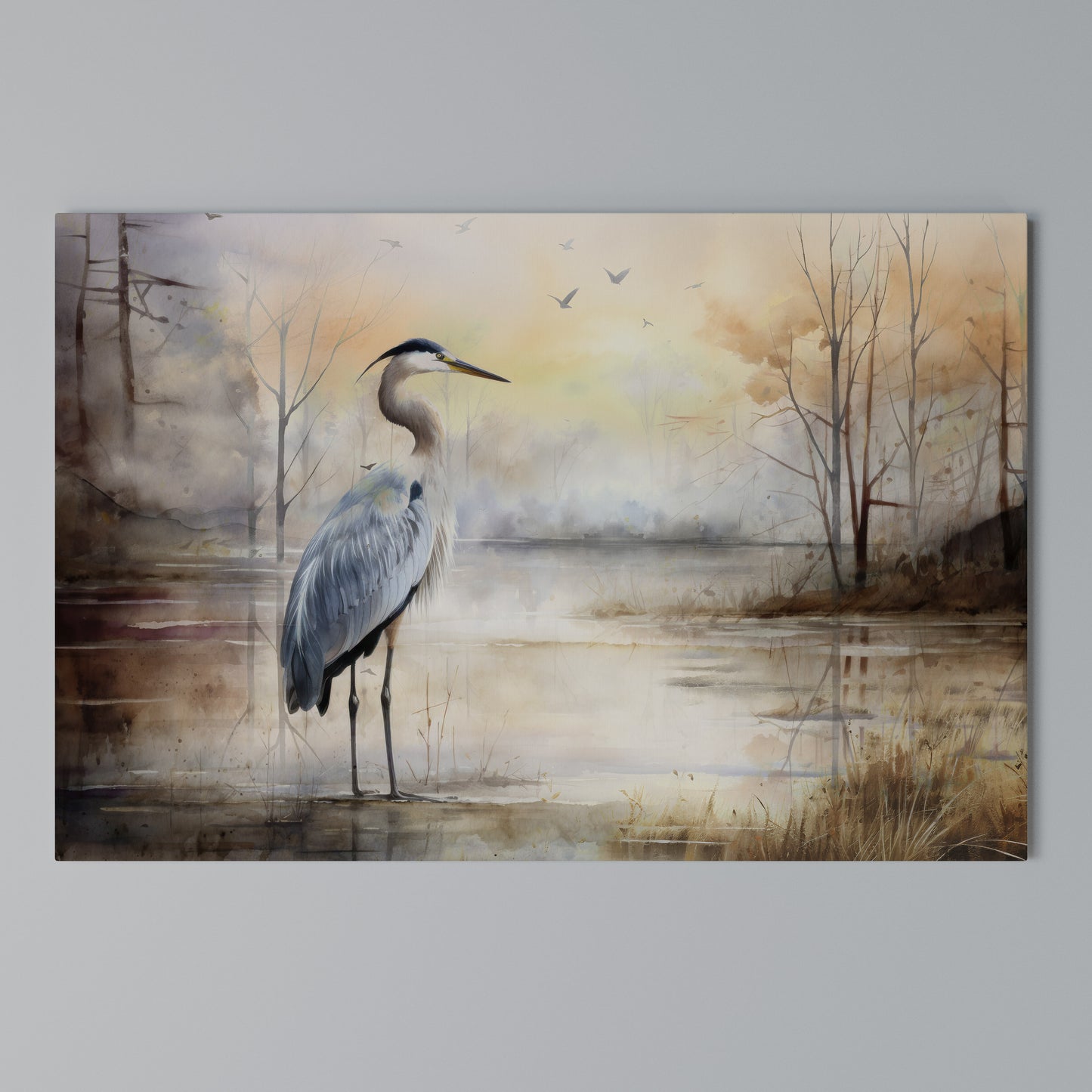 HERON DAYDREAM Stampa su tela orizzontale